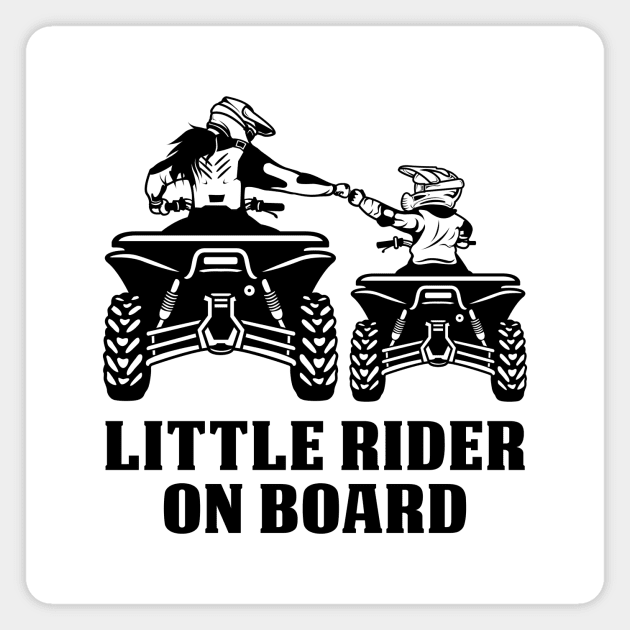 Mom ans Son Riding ATV! Magnet by ArtOnly